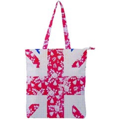 British Flag Abstract Double Zip Up Tote Bag by Vaneshart