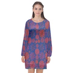 Zappwaits September Long Sleeve Chiffon Shift Dress  by zappwaits