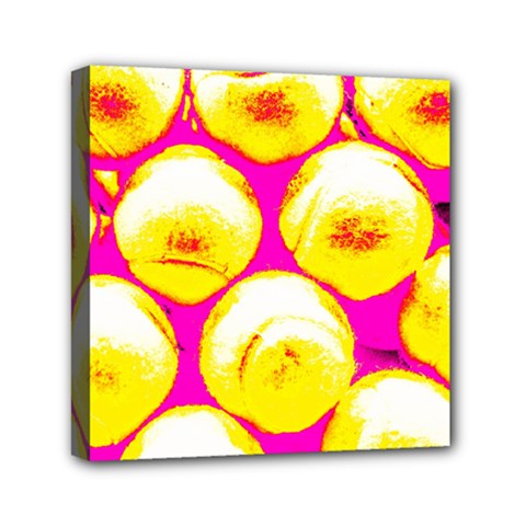 Pop Art Tennis Balls Mini Canvas 6  X 6  (stretched) by essentialimage