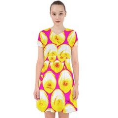 Pop Art Tennis Balls Adorable In Chiffon Dress by essentialimage