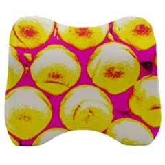 Pop Art Tennis Balls Velour Head Support Cushion by essentialimage