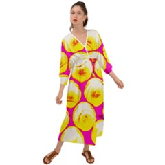 Pop Art Tennis Balls Grecian Style  Maxi Dress by essentialimage