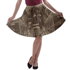 Illustrated Exhibitor A-line Skater Skirt