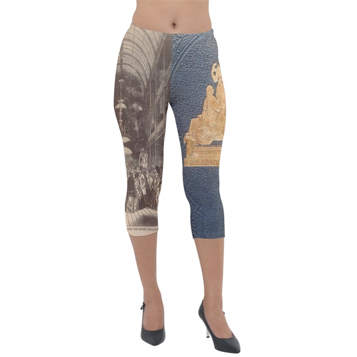 Illustrated Exhibitor Lightweight Velour Capri Leggings 