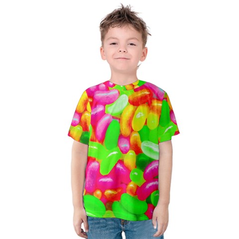 Vibrant Jelly Bean Candy Kids  Cotton Tee by essentialimage