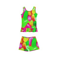 Vibrant Jelly Bean Candy Kids  Boyleg Swimsuit by essentialimage