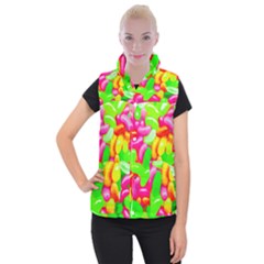 Vibrant Jelly Bean Candy Women s Button Up Vest