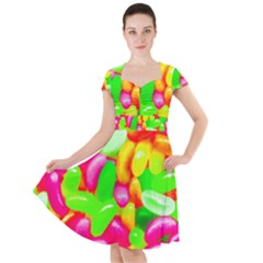 Vibrant Jelly Bean Candy Cap Sleeve Midi Dress by essentialimage
