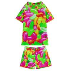 Vibrant Jelly Bean Candy Kids  Swim Tee And Shorts Set by essentialimage