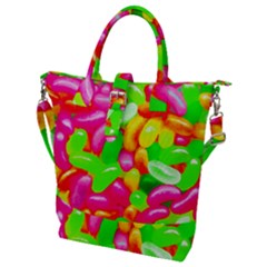 Vibrant Jelly Bean Candy Buckle Top Tote Bag by essentialimage