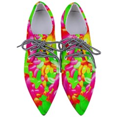 Vibrant Jelly Bean Candy Women s Pointed Oxford Shoes by essentialimage