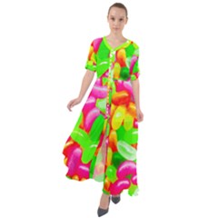 Vibrant Jelly Bean Candy Waist Tie Boho Maxi Dress by essentialimage