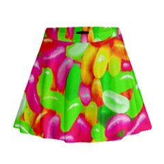 Vibrant Jelly Bean Candy Mini Flare Skirt by essentialimage
