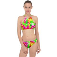 Vibrant Jelly Bean Candy Racer Front Bikini Set by essentialimage