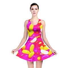 Vibrant Jelly Bean Candy Reversible Skater Dress by essentialimage