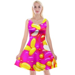 Vibrant Jelly Bean Candy Reversible Velvet Sleeveless Dress by essentialimage