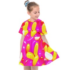 Vibrant Jelly Bean Candy Kids  Sailor Dress by essentialimage