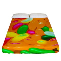 Vibrant Jelly Bean Candy Fitted Sheet (king Size) by essentialimage