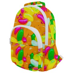 Vibrant Jelly Bean Candy Rounded Multi Pocket Backpack by essentialimage