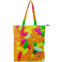 Vibrant Jelly Bean Candy Double Zip Up Tote Bag by essentialimage