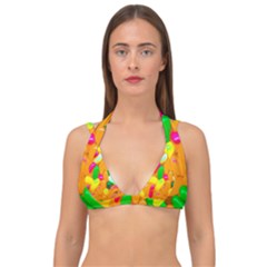 Vibrant Jelly Bean Candy Double Strap Halter Bikini Top by essentialimage