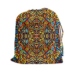 Abstract 26 Drawstring Pouch (xxl) by ArtworkByPatrick