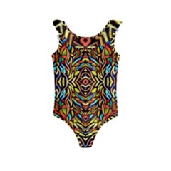 Abstract 26 Kids  Frill Swimsuit by ArtworkByPatrick