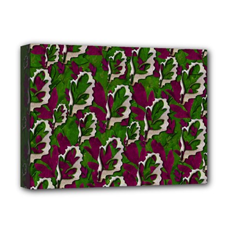 Green Fauna And Leaves In So Decorative Style Deluxe Canvas 16  X 12  (stretched) 