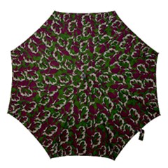 Green Fauna And Leaves In So Decorative Style Hook Handle Umbrellas (medium)