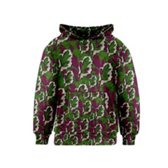 Green Fauna And Leaves In So Decorative Style Kids  Pullover Hoodie