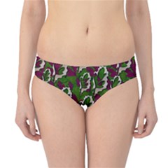 Green Fauna And Leaves In So Decorative Style Hipster Bikini Bottoms