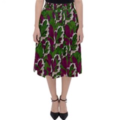 Green Fauna And Leaves In So Decorative Style Classic Midi Skirt