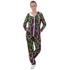 Green Fauna And Leaves In So Decorative Style Women s Tracksuit by pepitasart