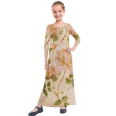 Rose Flower 2507641 1920 Kids  Quarter Sleeve Maxi Dress by vintage2030