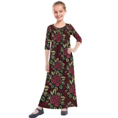 Seamless 1315301 960 720 Kids  Quarter Sleeve Maxi Dress by vintage2030