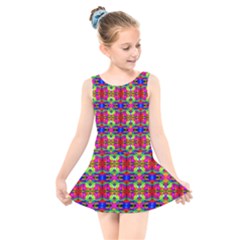 Abstract 28 Kids  Skater Dress Swimsuit by ArtworkByPatrick