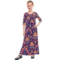 Abstract Background 2033523 960 720 Kids  Quarter Sleeve Maxi Dress by vintage2030
