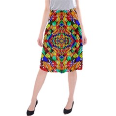 Abstract 30 Midi Beach Skirt by ArtworkByPatrick