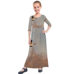 Goose 4002044 960 720 Kids  Quarter Sleeve Maxi Dress by vintage2030