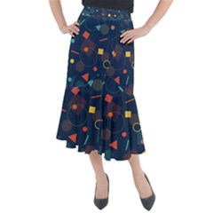 Background 3048876 960 720 Midi Mermaid Skirt by vintage2030