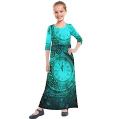 Steampunk 3891184 960 720 Kids  Quarter Sleeve Maxi Dress by vintage2030
