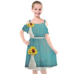 Sun Flower 3292932 960 720 Kids  Cut Out Shoulders Chiffon Dress by vintage2030
