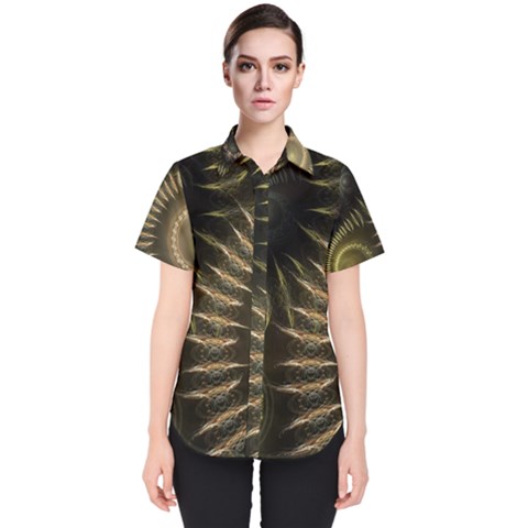 Fractal 2021756 960 720 Women s Short Sleeve Shirt by vintage2030