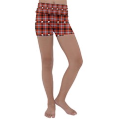 Plaid 857955 960 720 Kids  Lightweight Velour Yoga Shorts by vintage2030