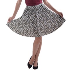 Tiles 554601 960 720 A-line Skater Skirt by vintage2030