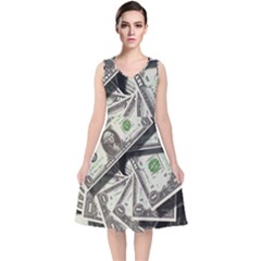 Dollar 499481 960 720 V-neck Midi Sleeveless Dress  by vintage2030