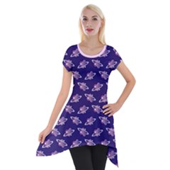 Heart Planet Short Sleeve Side Drop Tunic by Starglazed