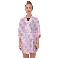 Mermaid Half Sleeve Chiffon Kimono