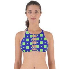 Squares Grid Seamless Perfectly Cut Out Bikini Top by Vaneshart