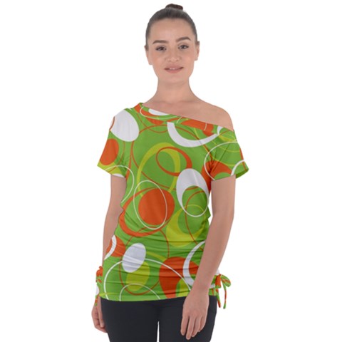 Abstract Seamless Pattern Background Tie-up Tee by Vaneshart
